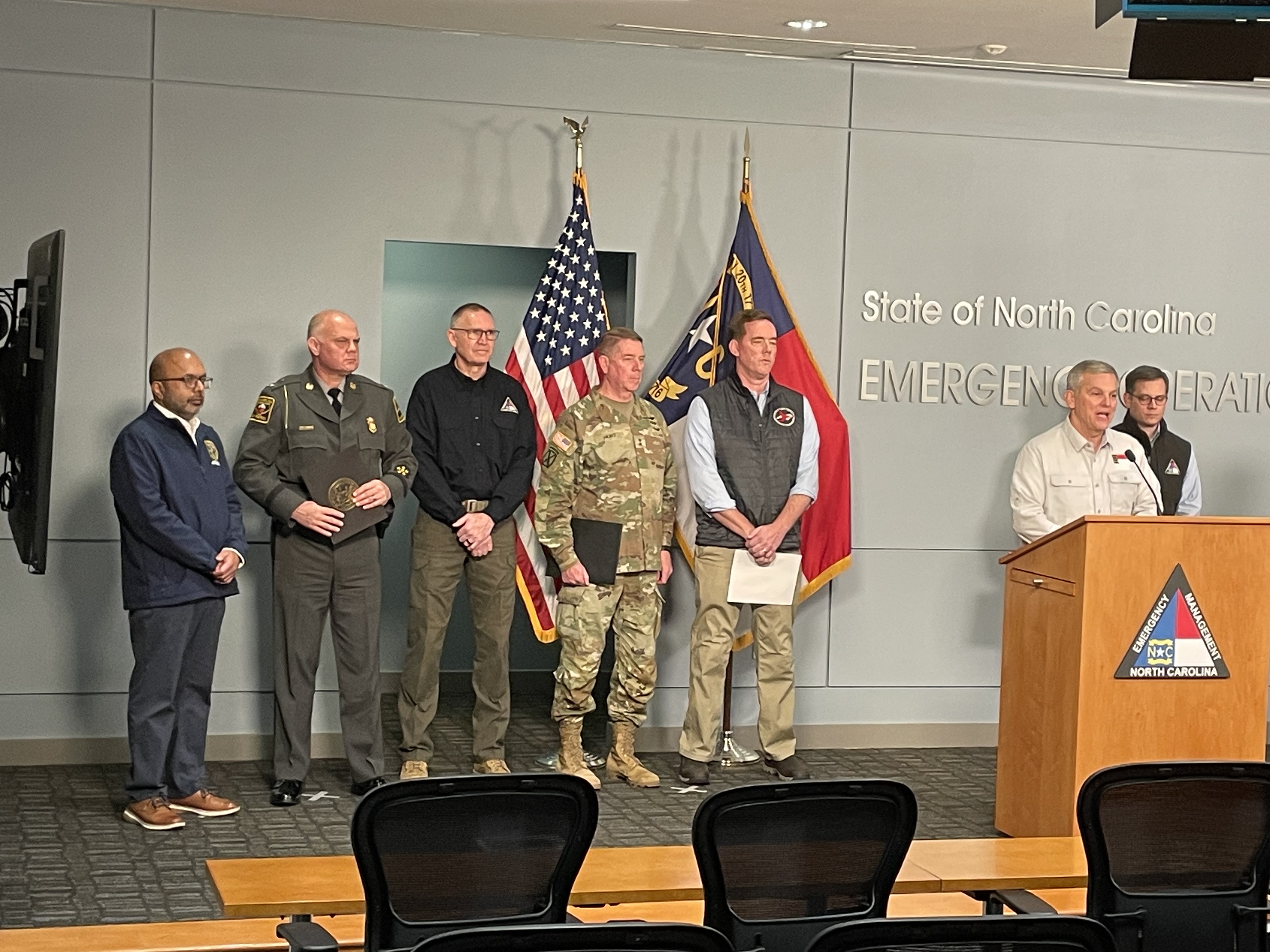 Governor Stein and Emergency Management Officials Provide Updates on Winter Storm, Urge North Carolinians to Stay Home