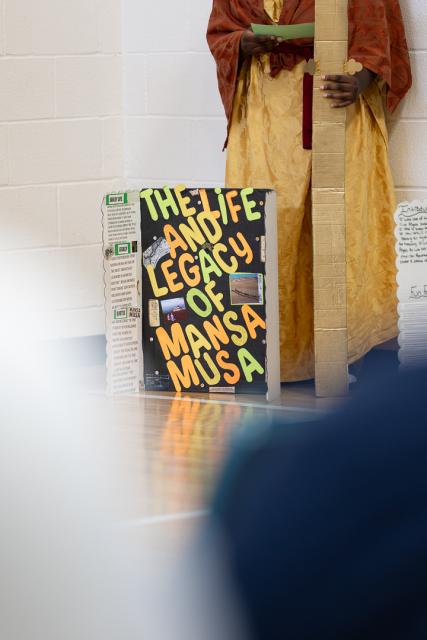 Student portrays Mansa Musa in wax museum