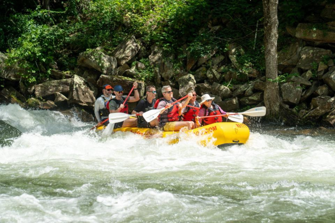 state leaders on a white water rafting trip in western North Carolina