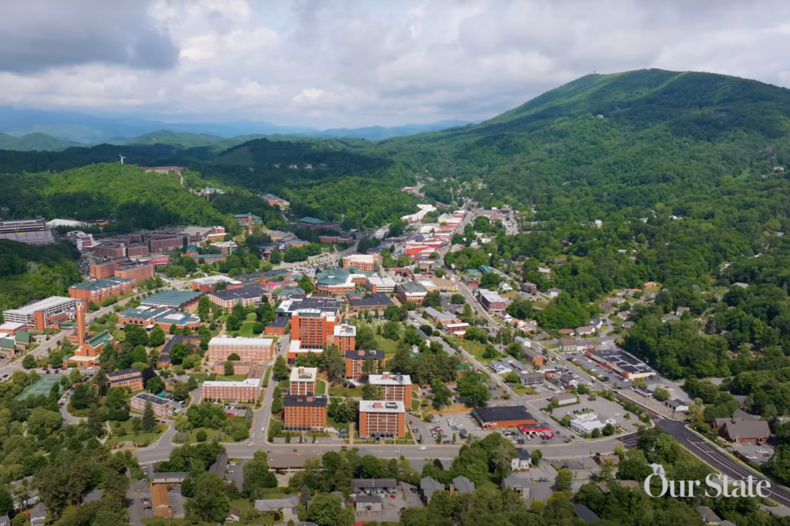 Ariel view of western North Carolina