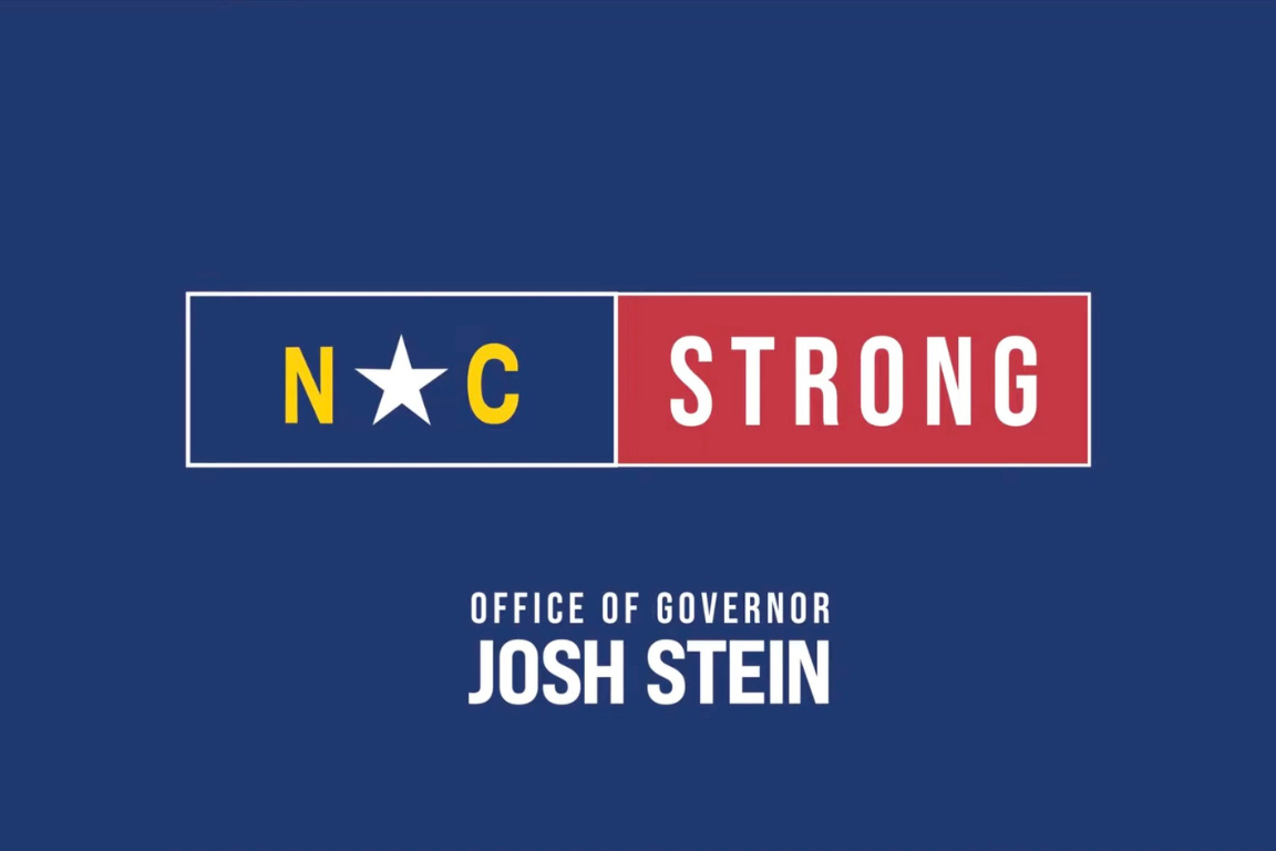 Logo representing a video announcement from state leaders