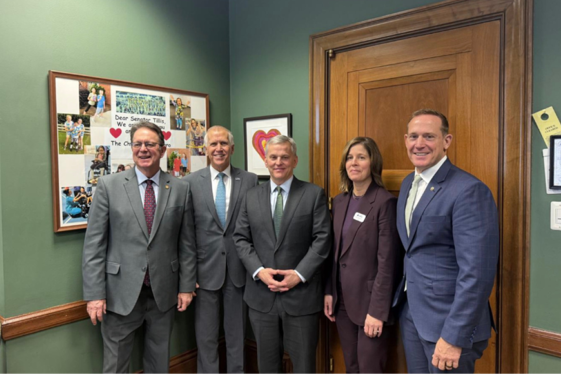 Governor Josh Stein poses with leaders in Washington, D.C.