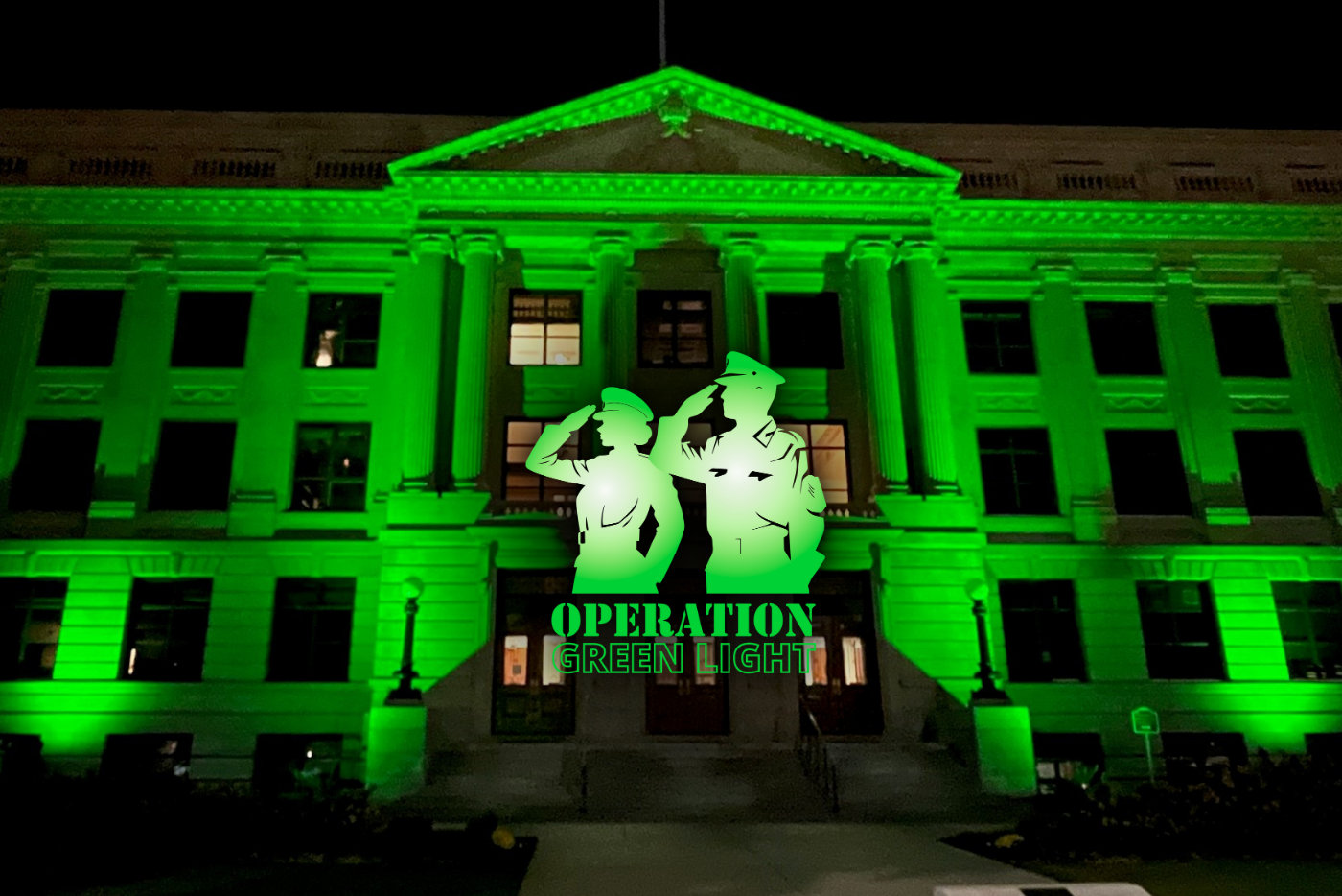 Guilford County Glows Green During Operation Green Light to Honor ...