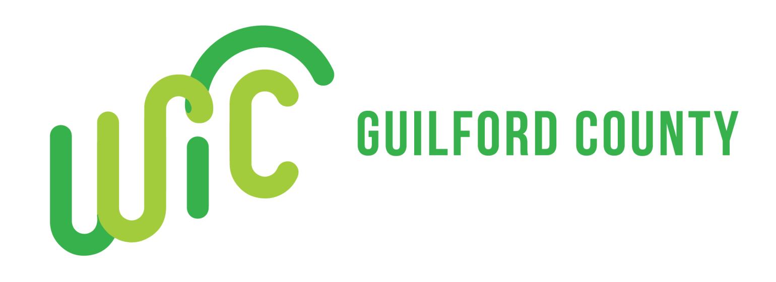 Women, Infants, and Children (WIC) Guilford County logo.