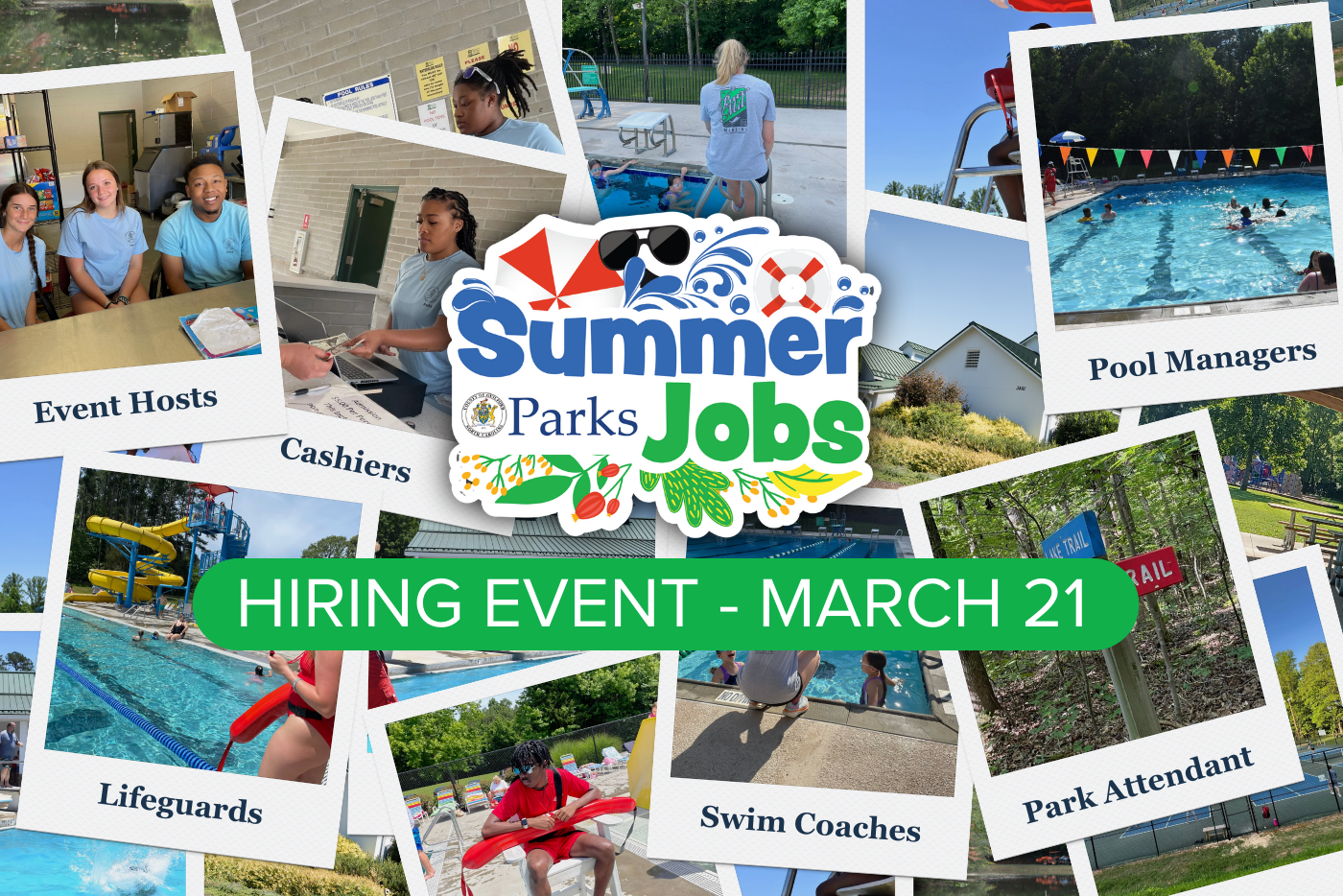 Summer Parks Jobs Hiring Event - March 21