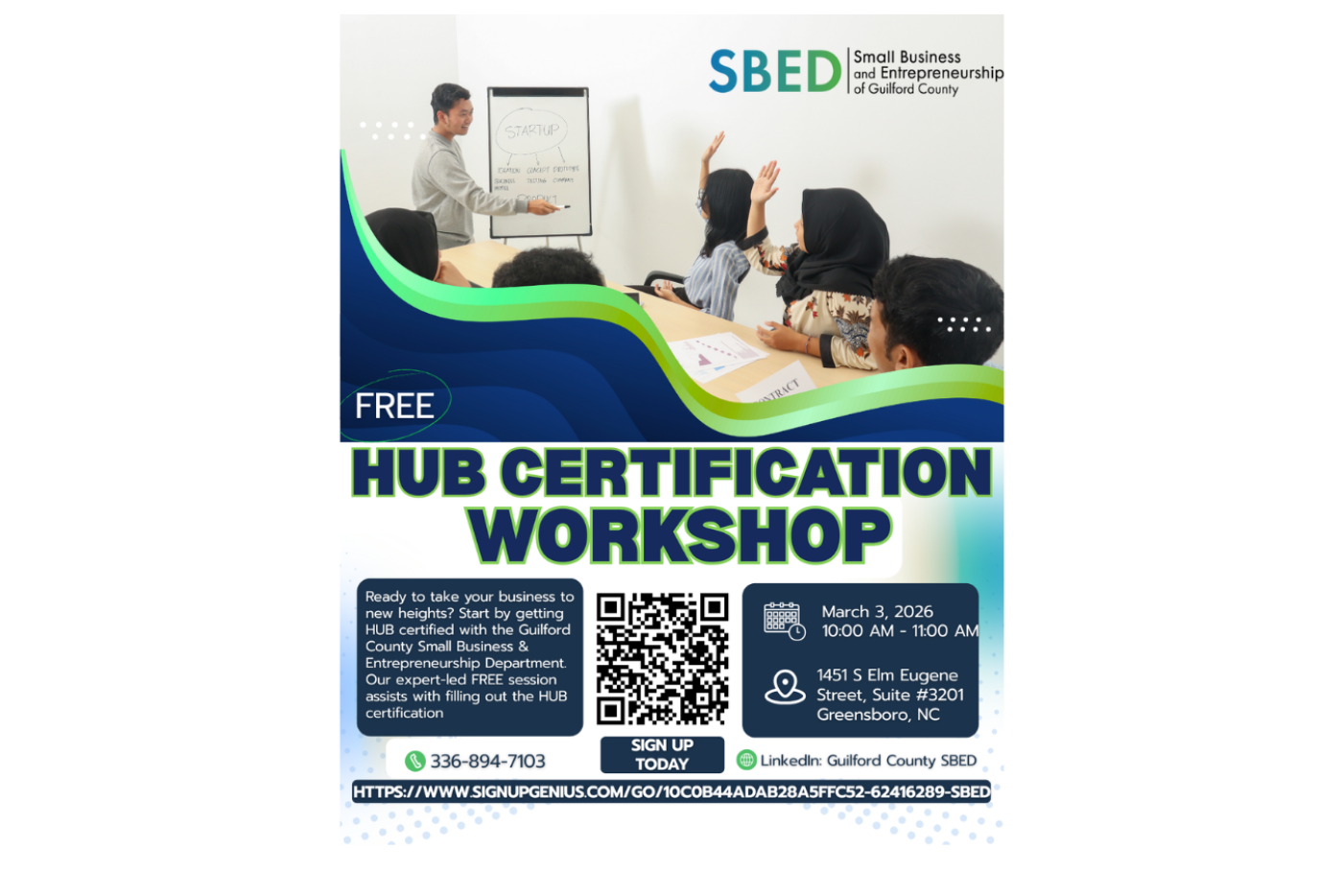 SBED HUB Certification Workshop - In Person March 3, 2026 from 10-11 a.m.