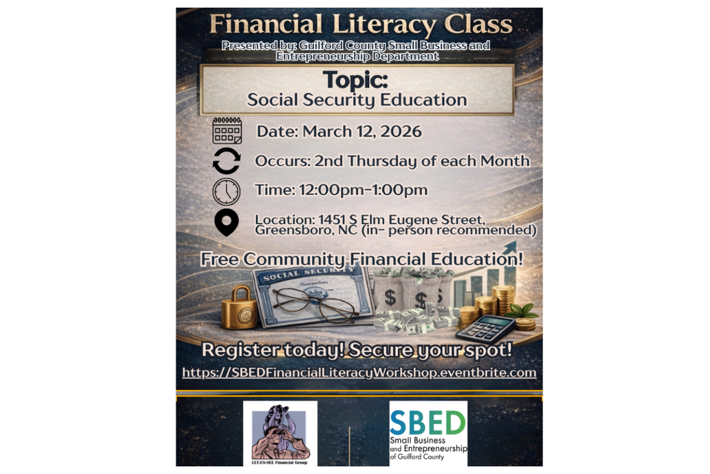 Financial Literacy Workshop on social security education.