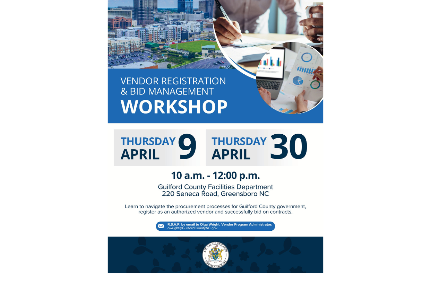 Vendor Registration and Bid Management workshop.
