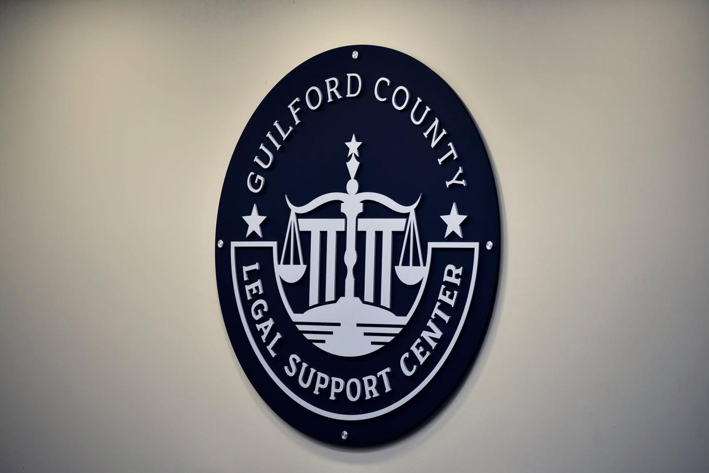 Sign of Guilford County Legal Support Center