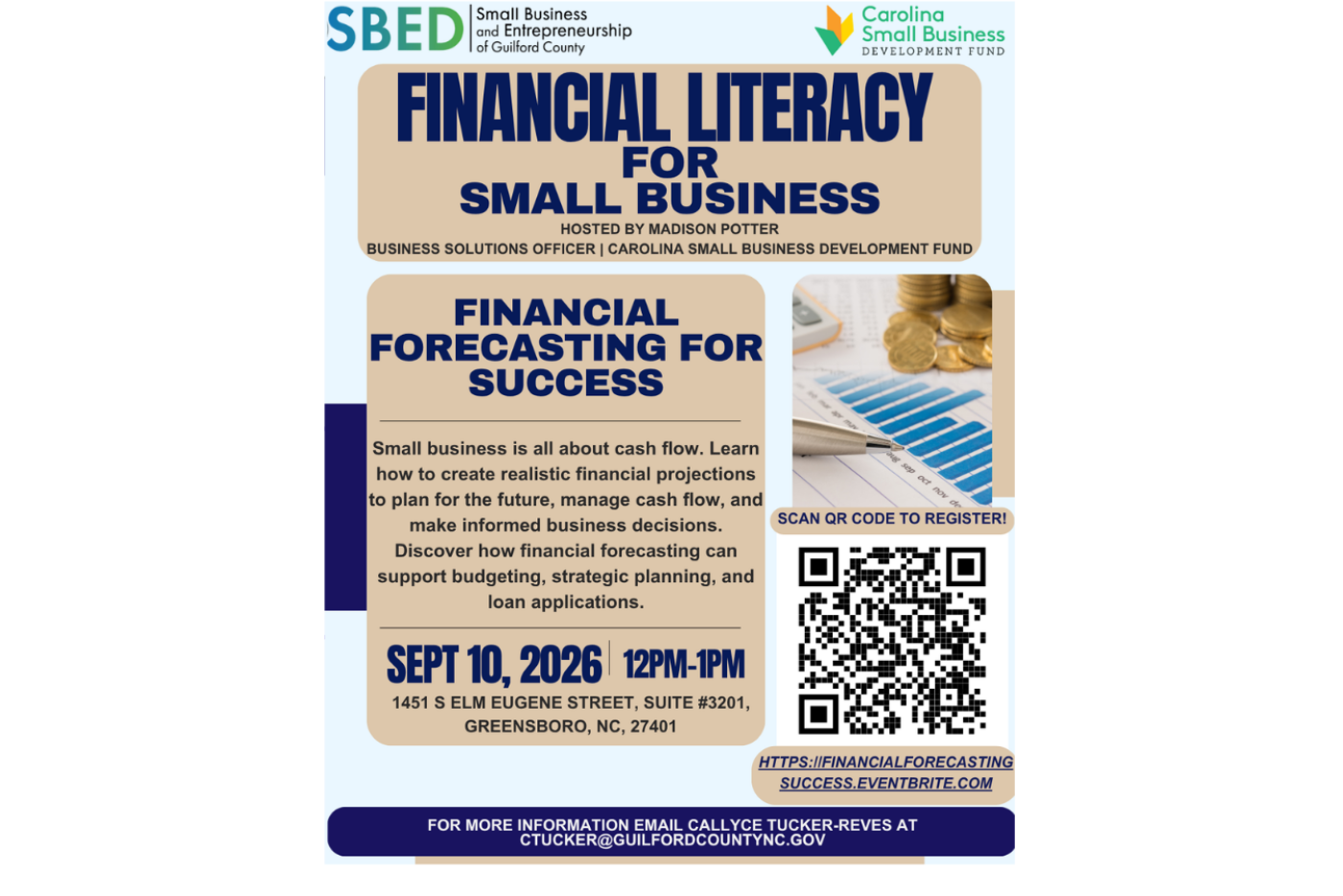 Financial Literacy Workshop on financial forecasting for success.