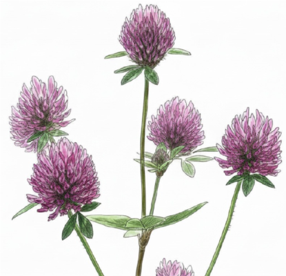 Red clover plant