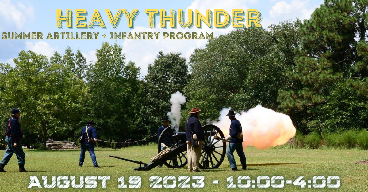 Promotional image of cannon firing demonstration