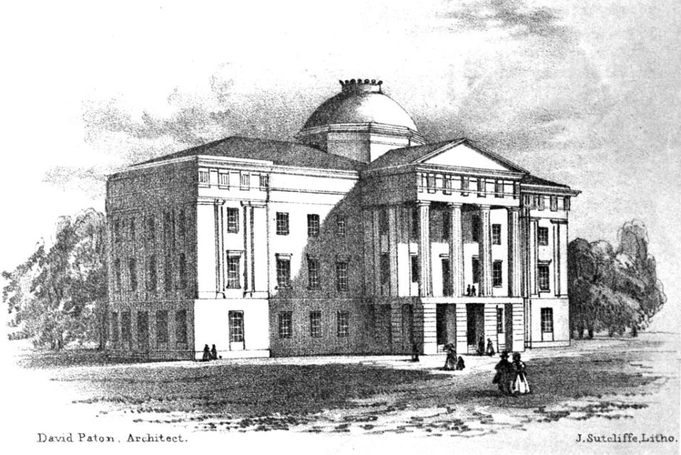 1830's lithograph of the State Capitol