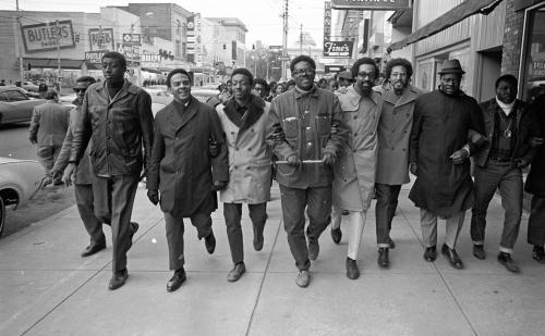 Civil Rights march up Fayetteville Street