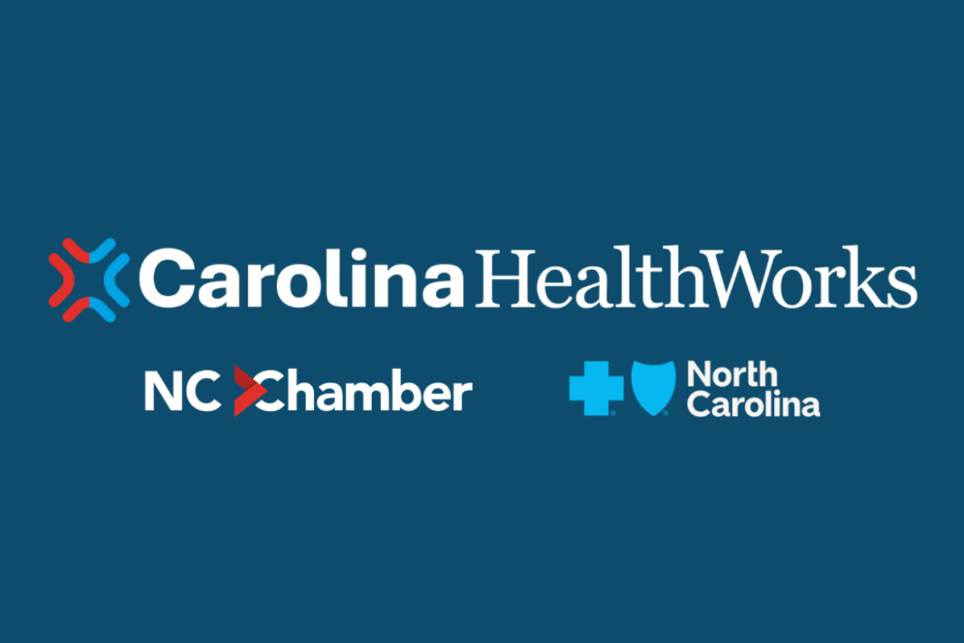 Carolina HealthWorks, NC Chamber and Blue Cross Logos