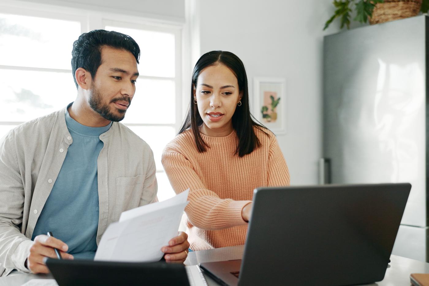 Couple on Laptop