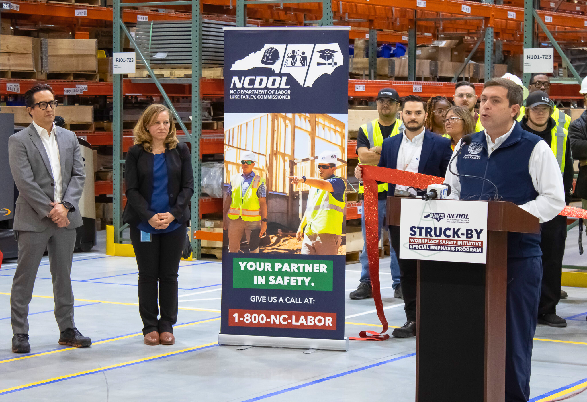 Labor Commissioner Luke Farley Launches Workplace Safety Initiative to Prevent Struck-By Injuries and Fatalities