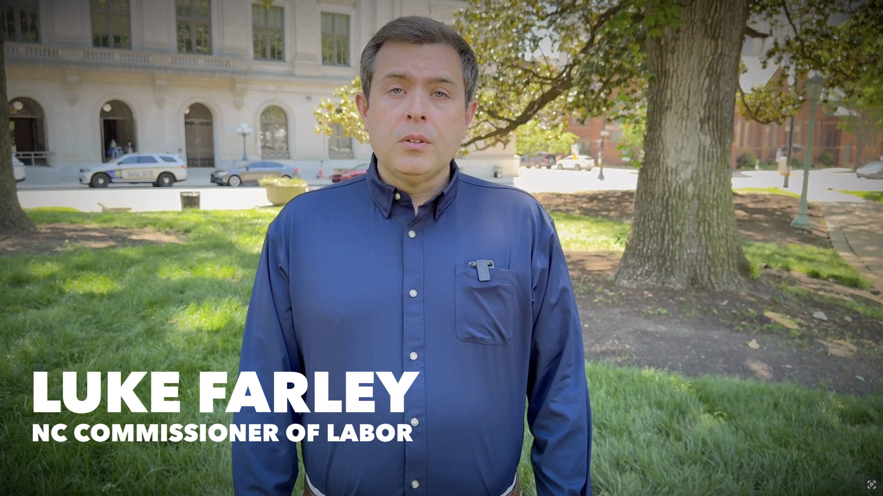 COMMISSIONER LUKE FARLEY AND THE N.C. DEPARTMENT OF LABOR COMMEMORATE ﻿WORKERS' MEMORIAL DAY