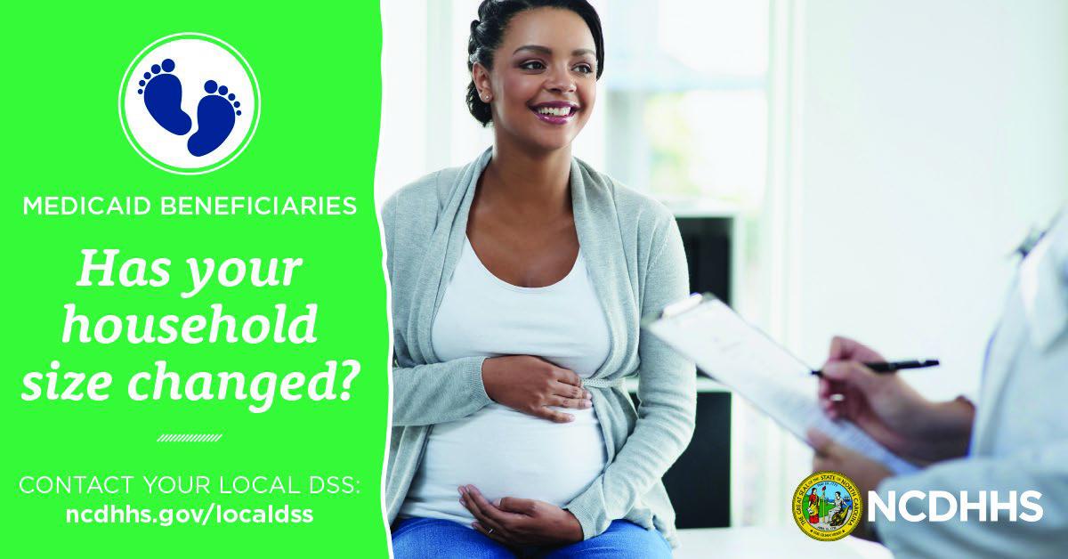 Social media graphic Has your household size changed English wide format