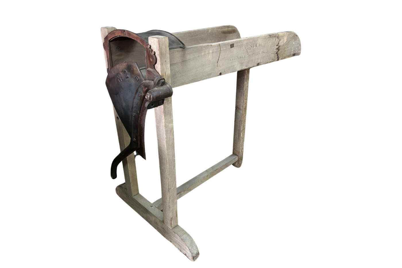 Fodder cutter with blank background.