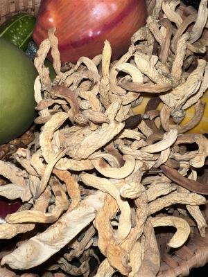 leather britches in a basket