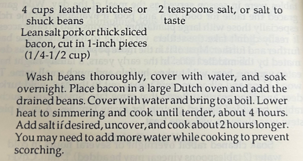 recipe for leather britches