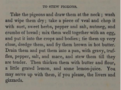 recipe for pigeon stew