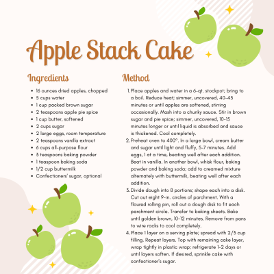 Recipe for apple stack cake