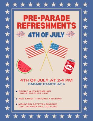 Flyer for pre-parade event