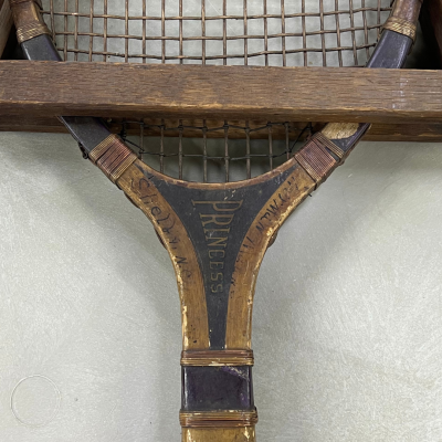 close-up shot of tennis racket