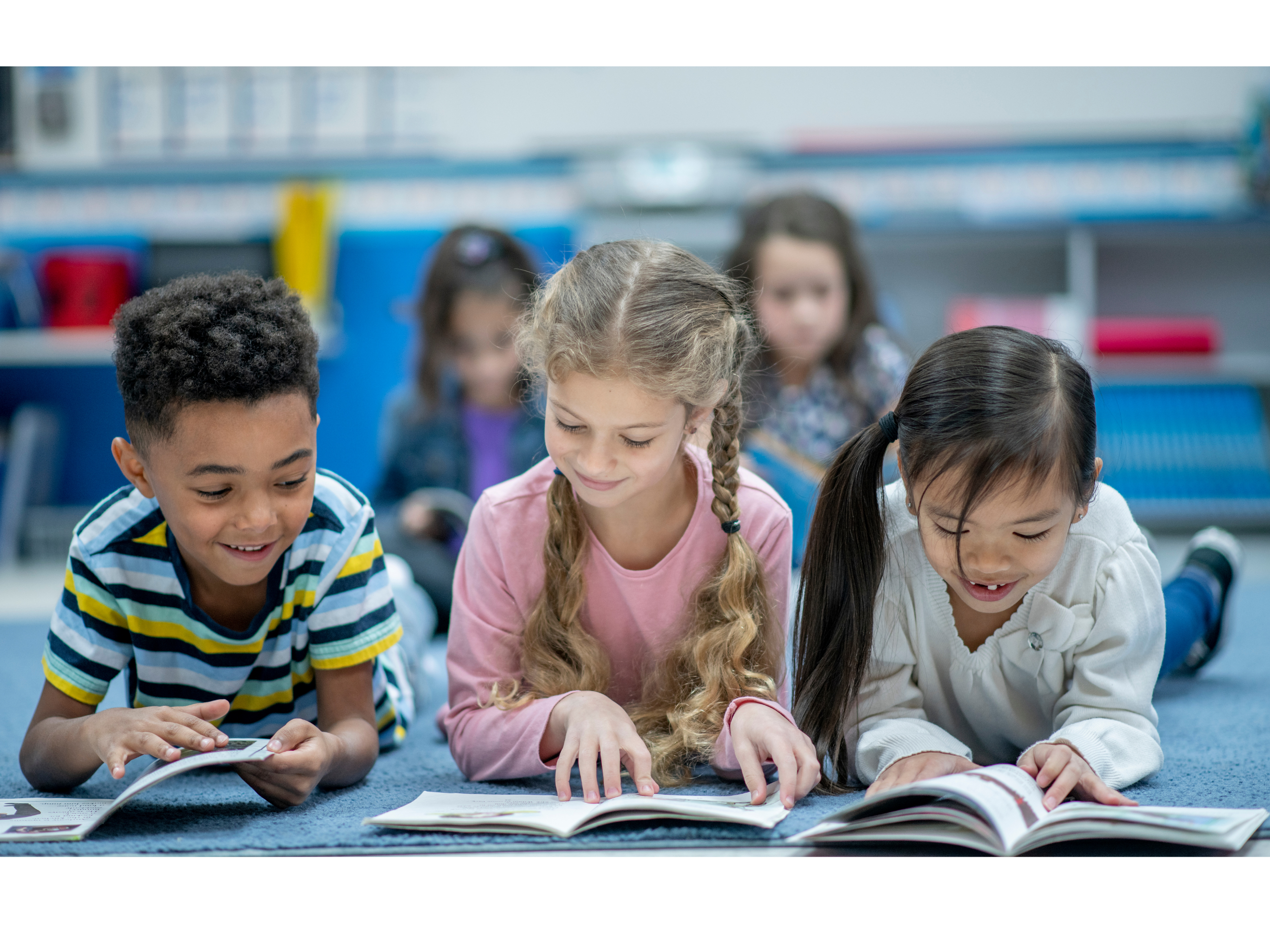 Students reading books