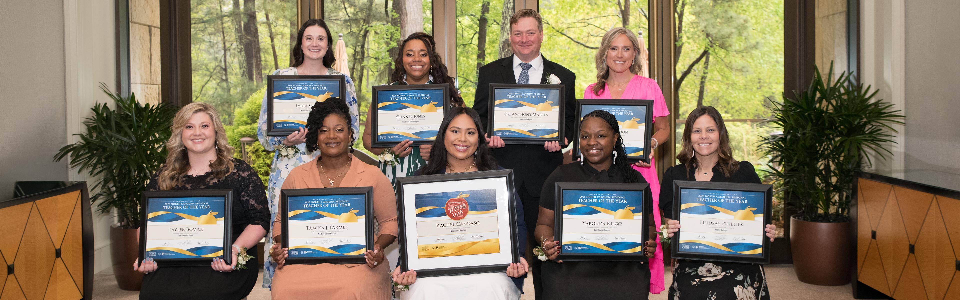 2025 Burroughs Wellcome Fund North Carolina Teacher of the Year Cohort