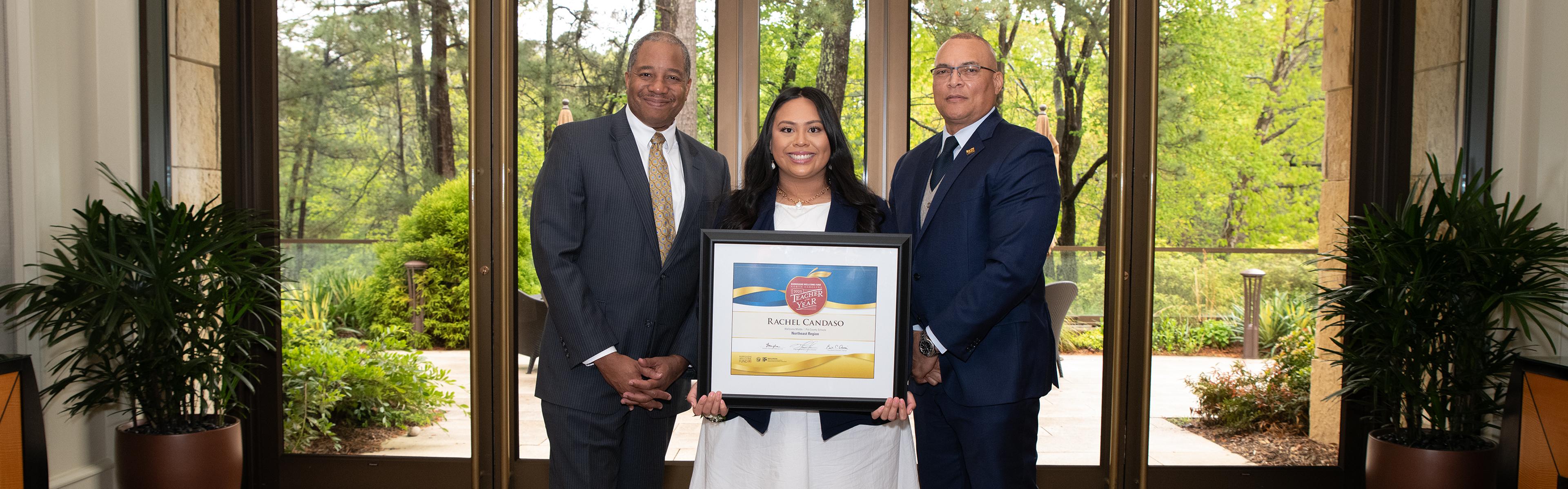 2025 Burroughs Wellcome Fund North Carolina Teacher of the Year, Rachel Candaso et al.