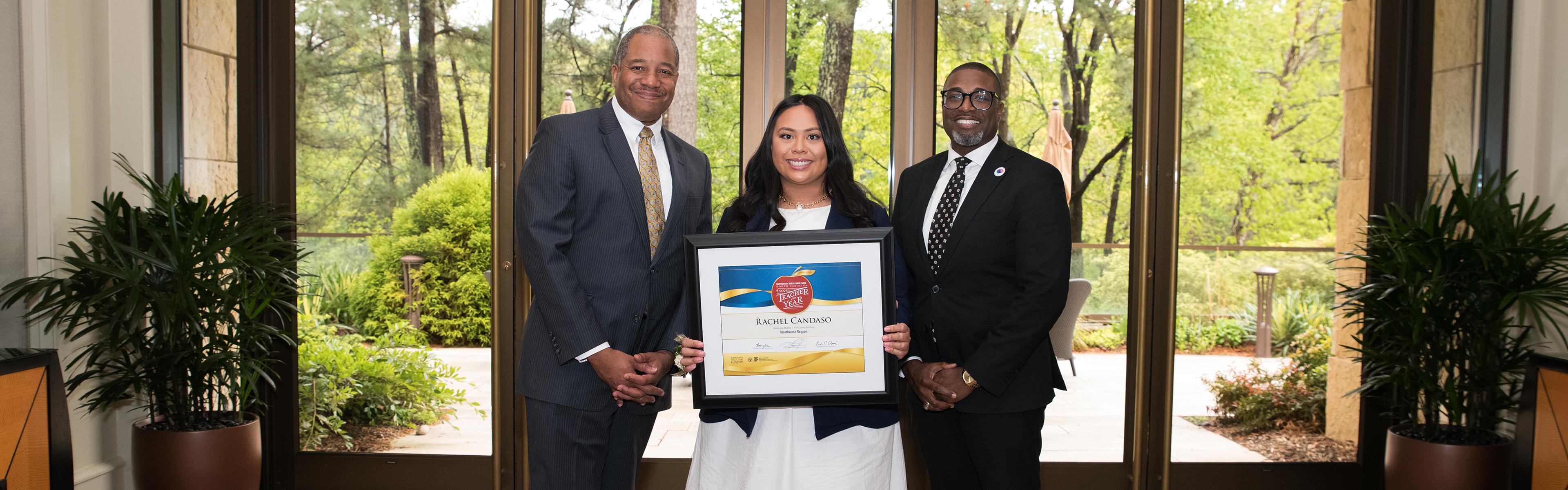 2025 Burroughs Wellcome Fund North Carolina Teacher of the Year, Rachel Candaso et al.
