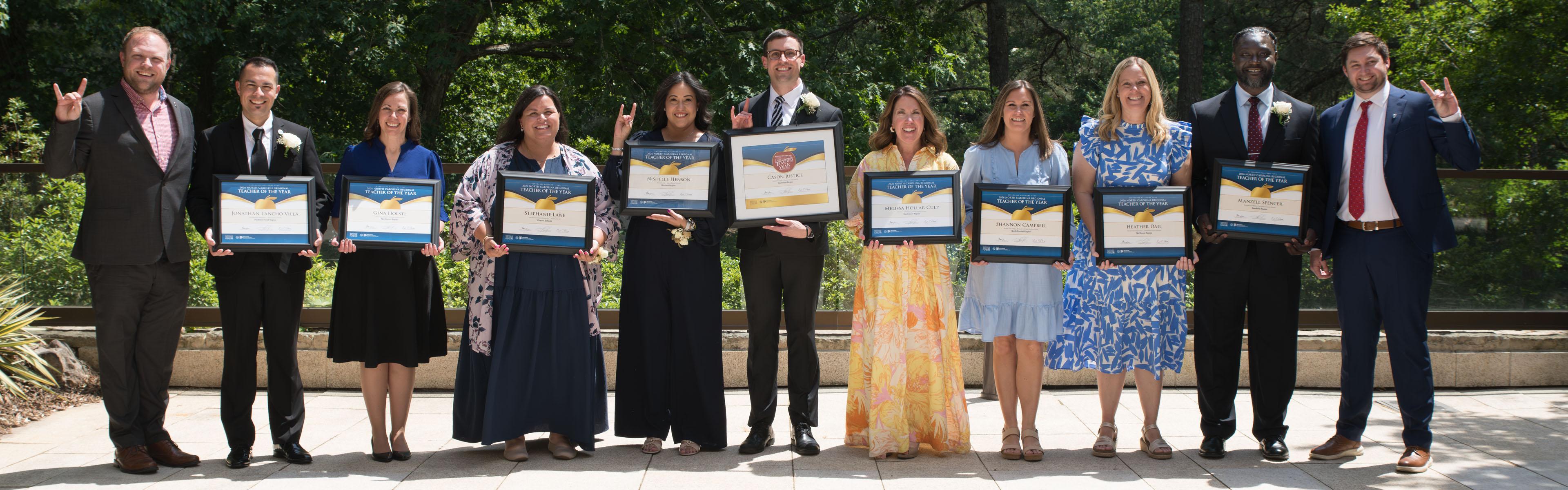 2026 NC Teacher of the Year winner with finalists