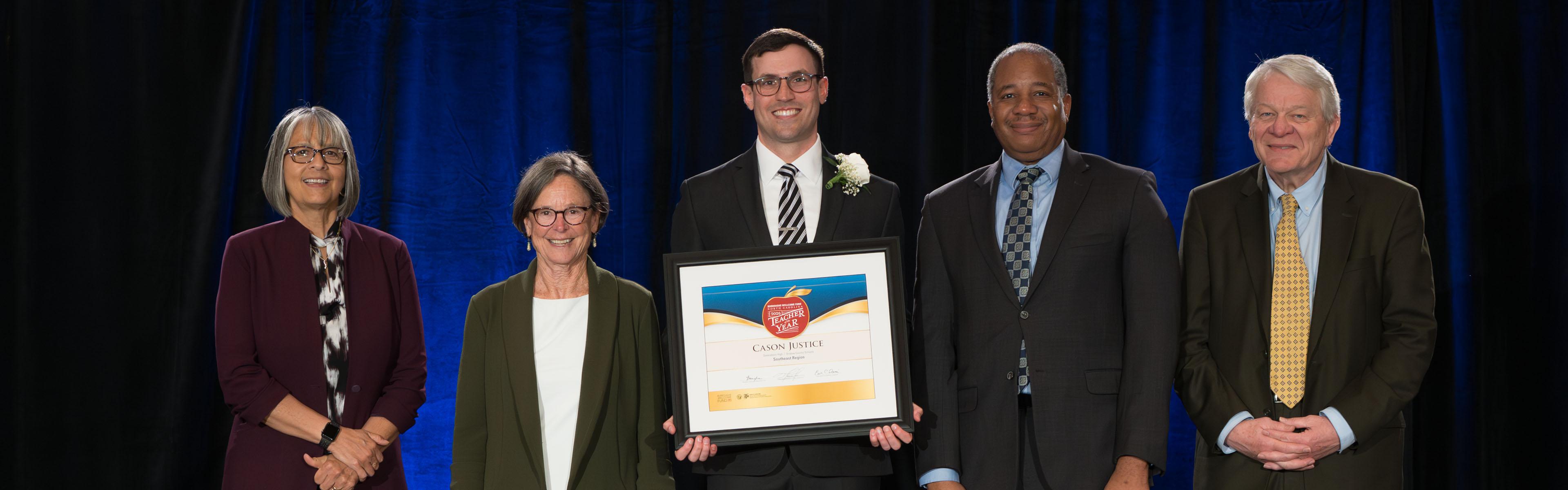 2026 NC Teacher of the Year winner with others
