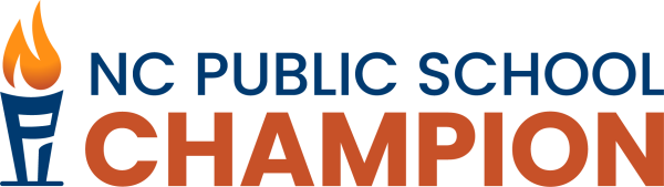 NC Public School Champion text is shown with a torch icon.