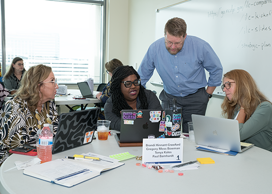 Members of Innovation Leadership Council at table