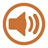 orange speaker icon