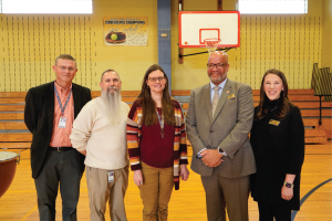 Jennifer McBrayer is recognized as the Western  Region Principal of the Year.
