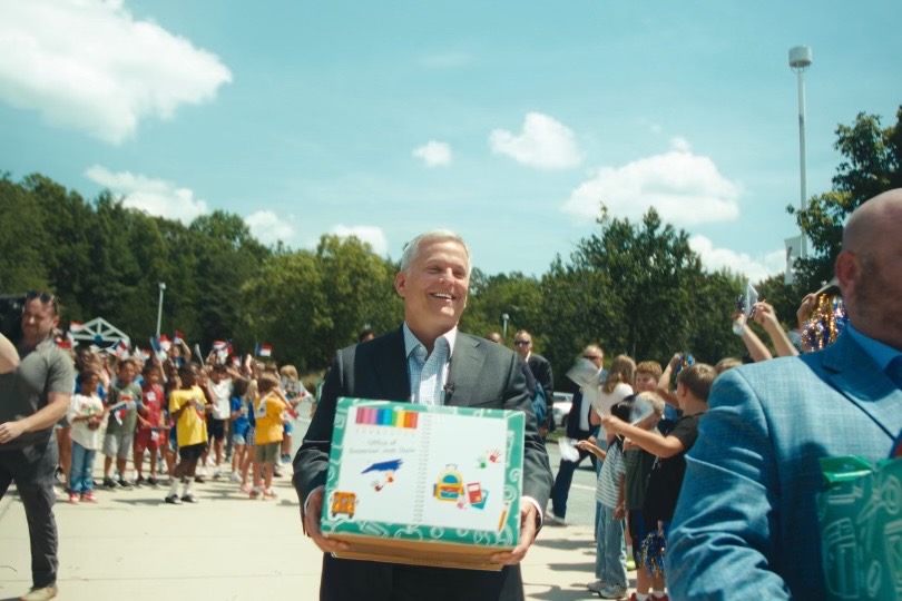 Governor Stein Delivers School Supplies to W.M. Irvin Elementary School
