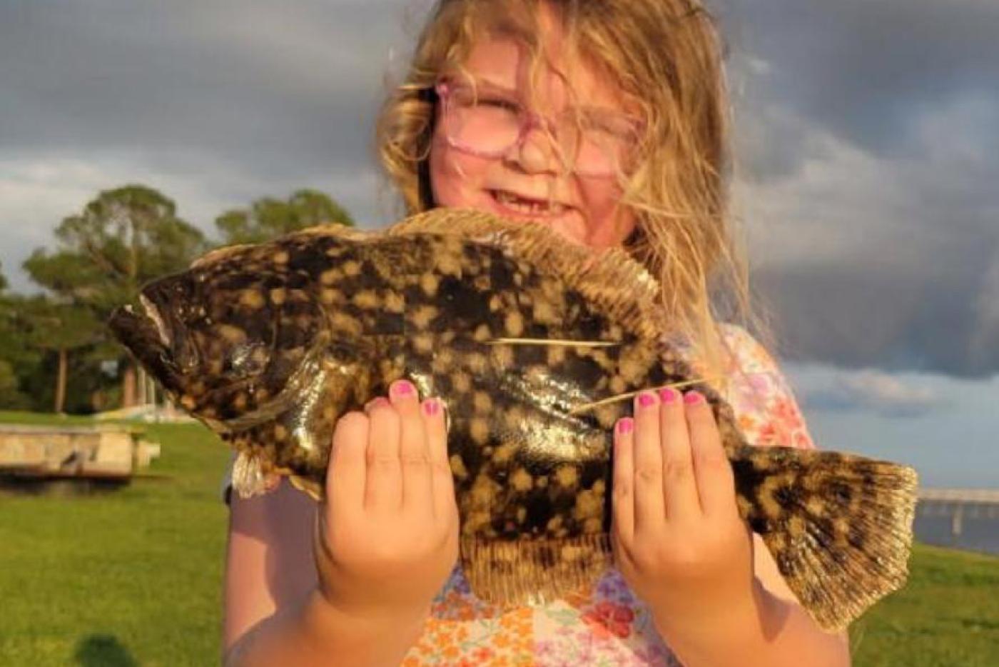 Girl with Flounder