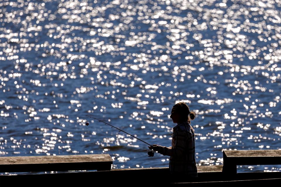 Fishing at Lake Wheeler