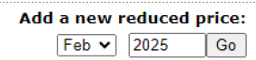 Add a New Reduced Price