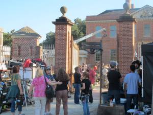 The television show Sleepy Hollow films at Tryon Palace in New Bern in 2013.