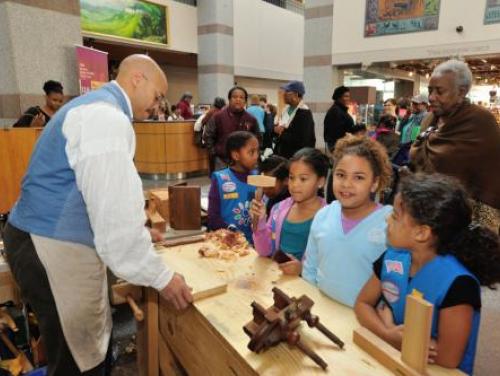An African American Wood Worker at the N.C. Museum of History
