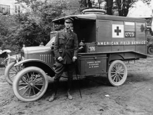 An ambulance corps soldier during World War I