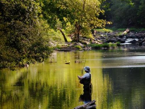 Fishing the Eno River