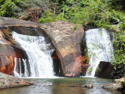 Twin Falls at Gorges State Park near Sapphire