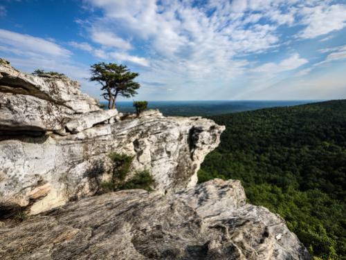 The summit at Hanging Rock State Park